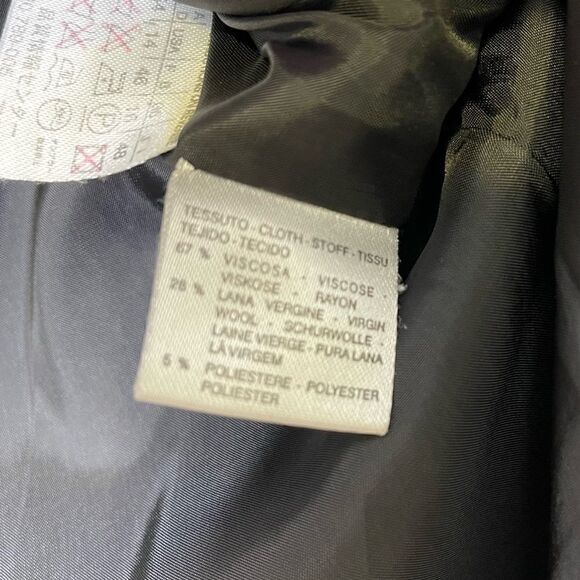 Maxmara Textured One Button Suit Jacket Blazer 14 - Picture 7 of 7